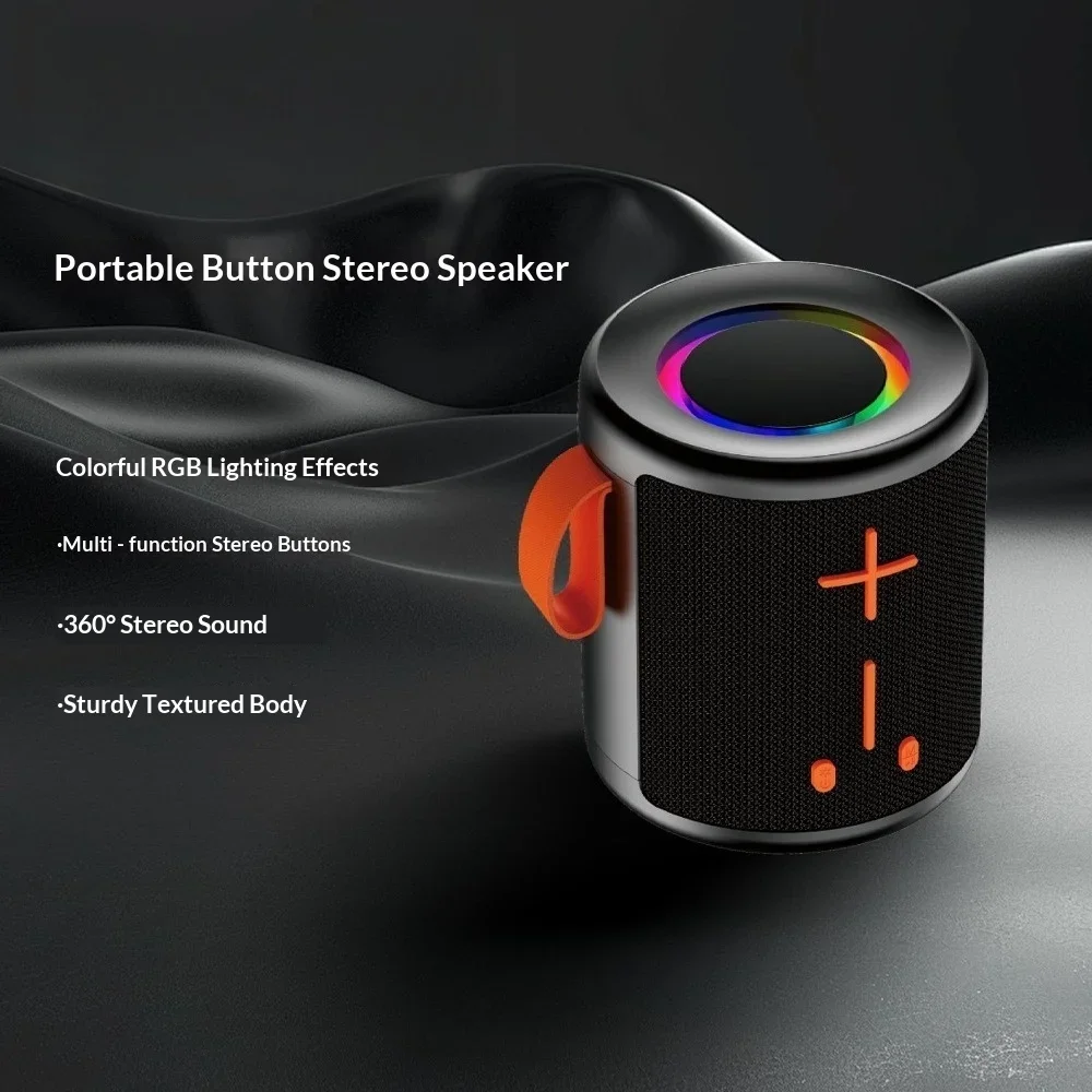 Multi Function Mini Bluetooth Speaker Stereo Heavy Bass Support TF FM USB Playback Portable Home Outdoor Travel Holiday Gift Aud