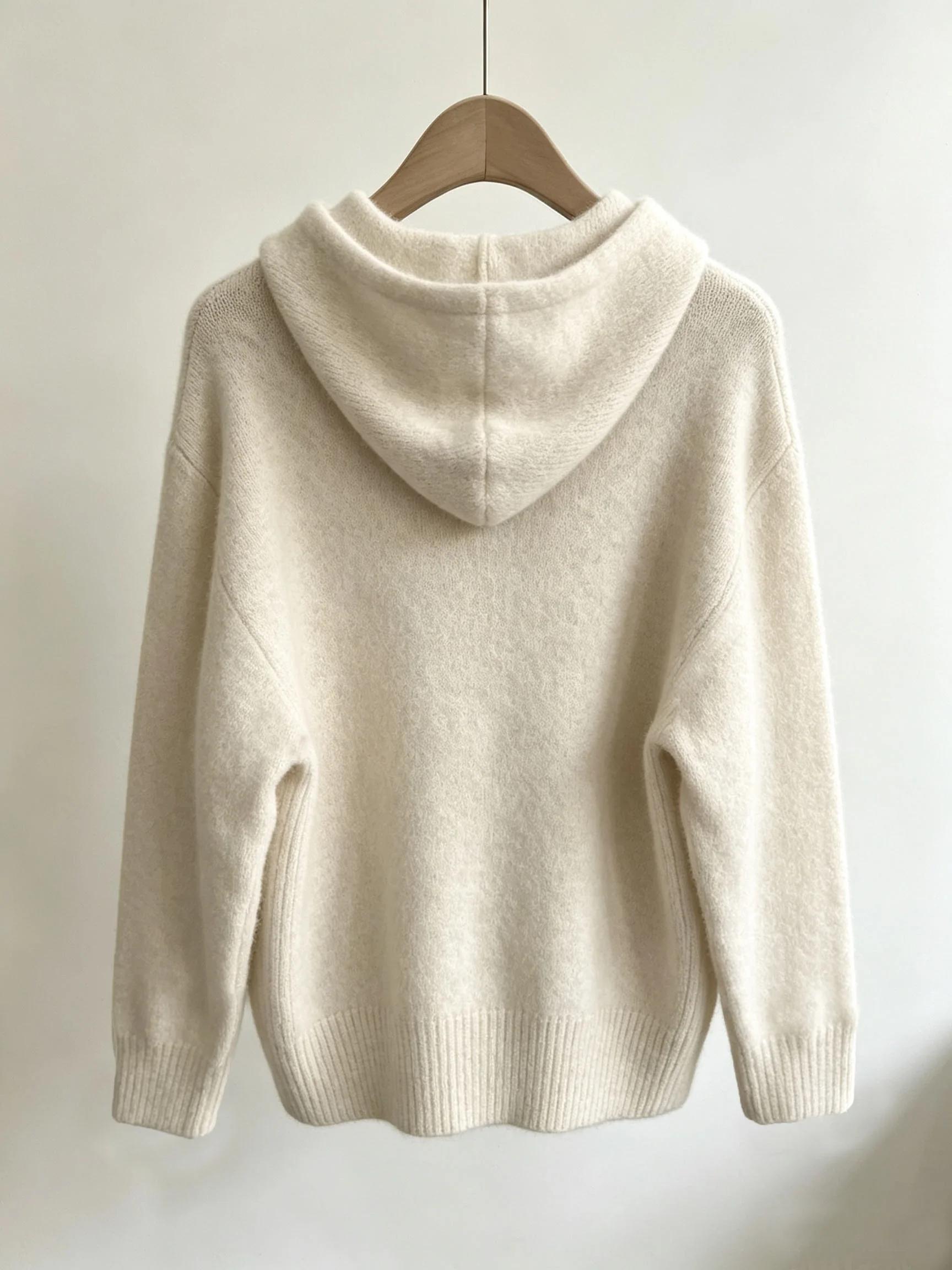Picture 3: Women's soft hooded zipper knitted cardigan, fashionable, simple, casual, and comfortable, autumn and winter style