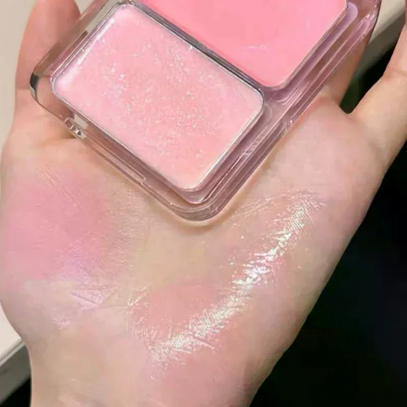 Cappuvini agua brillante rubor para mejillas crema resaltadora alto brillo brillo colorete Natural iluminar cara contorno rubor maquillaje