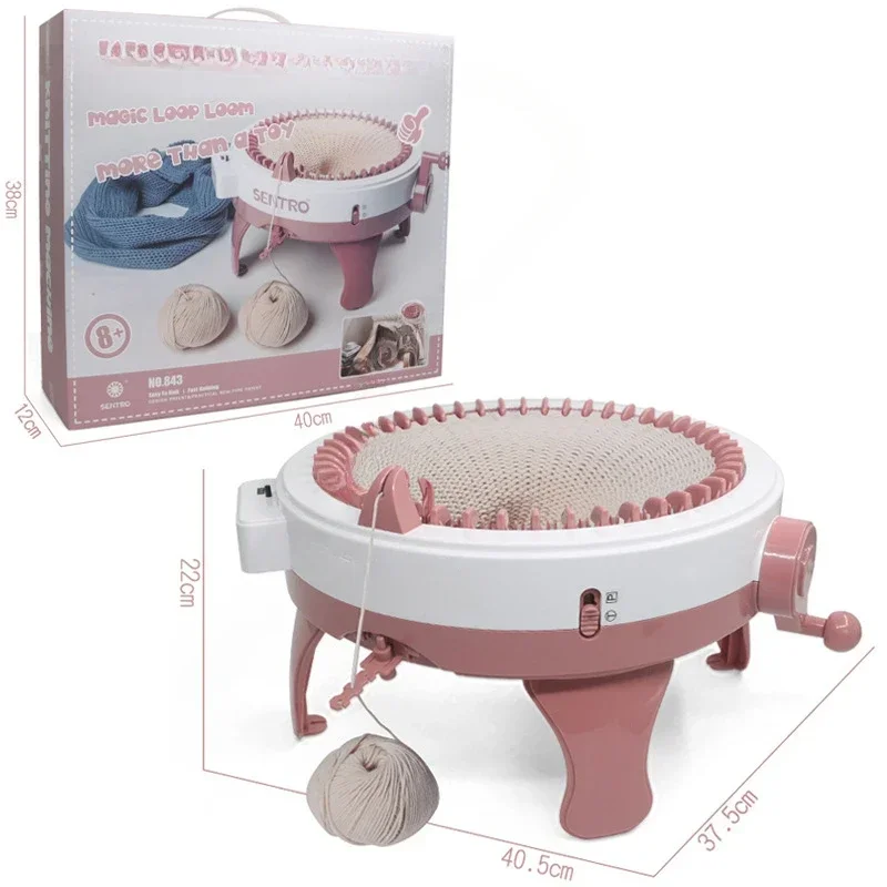 

-круглые носки, перчатки, шерстяной свитер, деформация centro, вязальная машина крючком, цена, 48 игл для дома