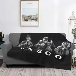 Vasco Rossi Hot Sale Printing High Qiality Warm Flannel Blanket Vascorossi Vasco Rossi Black Dark Top Regalotop Concerto Blasco