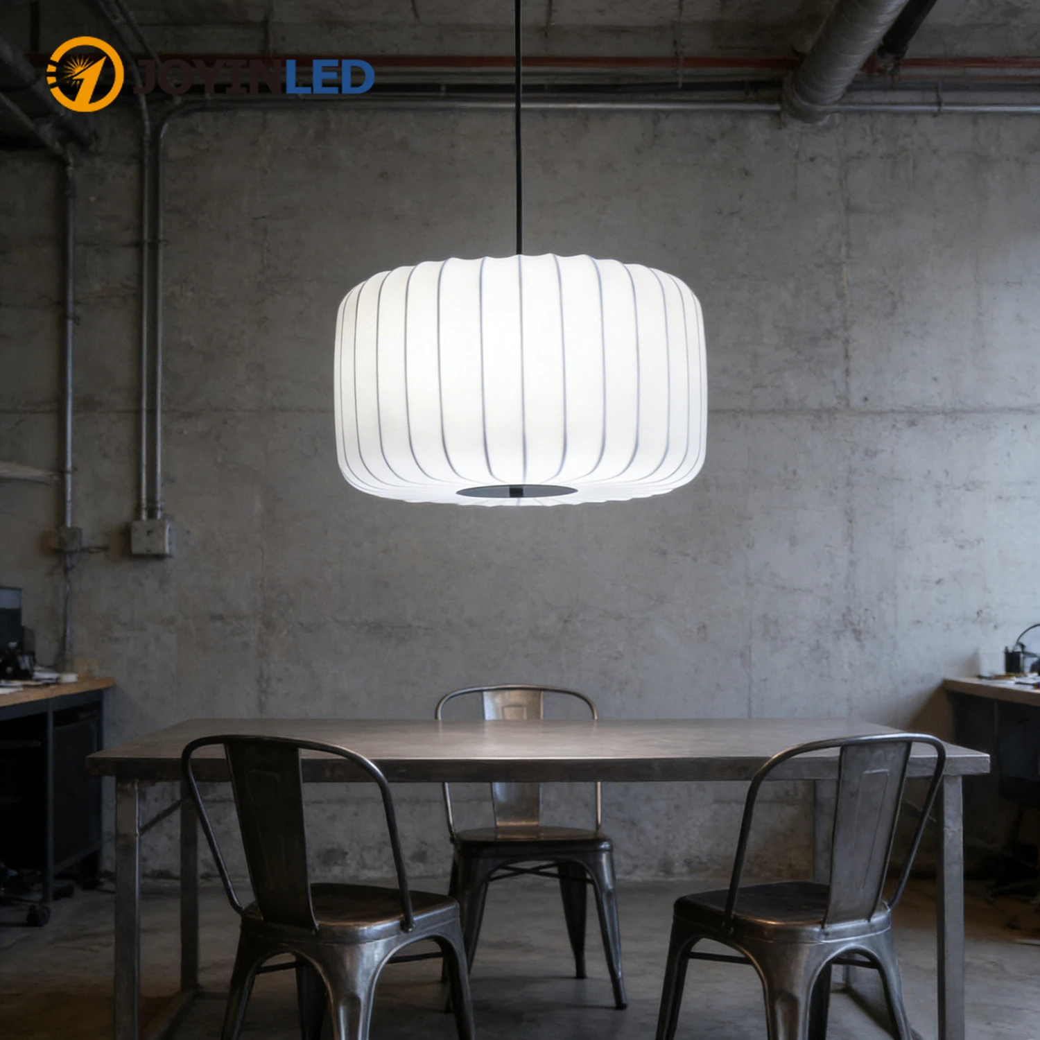 

JOYINLED Nordic Silk Chandelier Kitchen Restaurant Living Room French Retro High-end LED Pendent Lamp Home Decor Light Fixtures