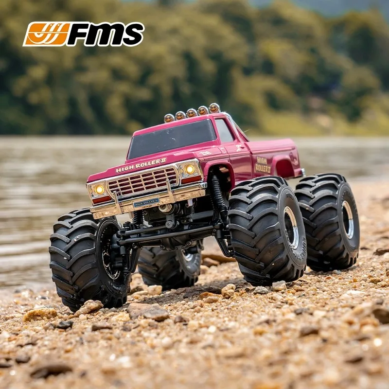 FMS 1:24 Crusher Bigfoot Climbing Vehicle RC Remote Control Off road Vehicle 4WD Electric Vehicle Model Image Real Car Model