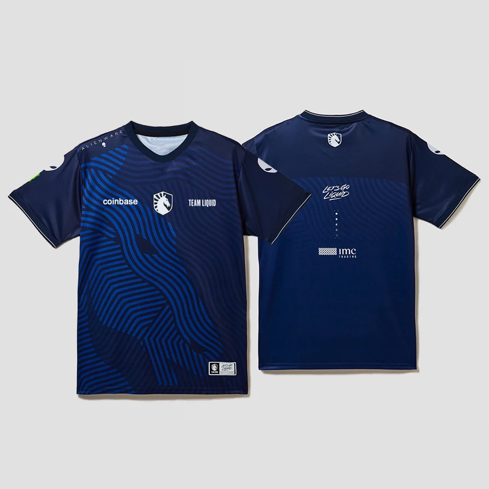 

Team Liquid DOTA2 Командный трикотаж для киберспорта, тренировочная форма, быстросохнущая футболка, дышащая одежда для мячей, мужской и женский топ большого размера