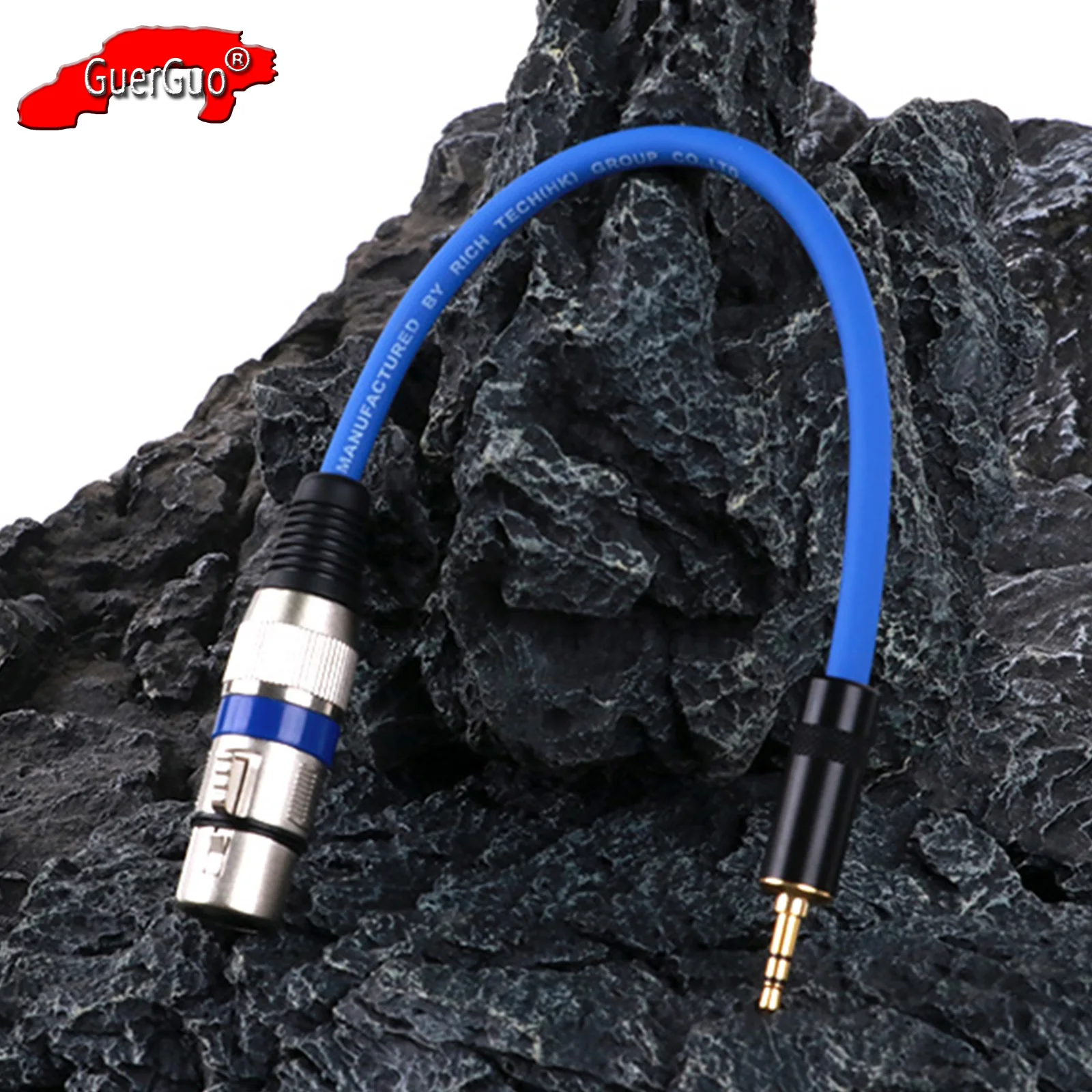 

3Pin XLR Female to AUX 3.5mm 1/8 Inch TRS Stereo Jack Microphone Cable Audio Extension Cord for Computer Phone Speaker Amplifier