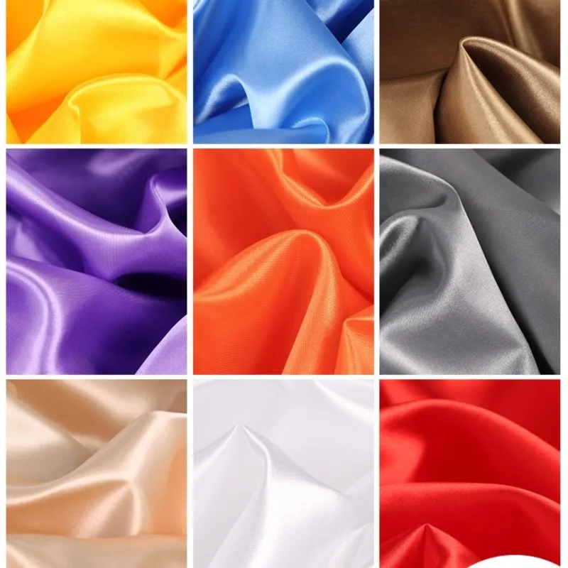 Satin fabric crypto color D imitation silk clothing gift box lining cloth red