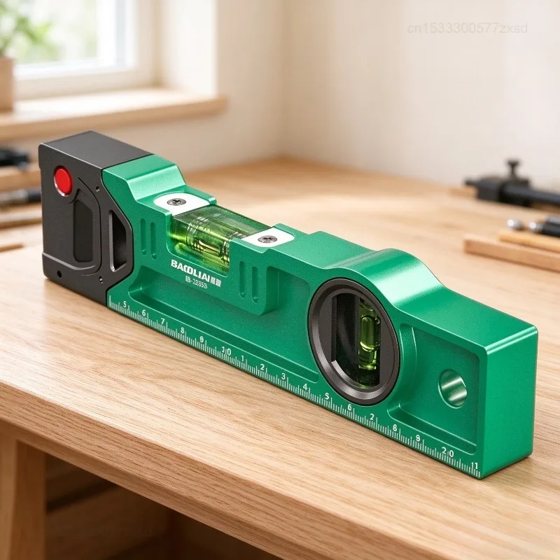 High Precision Spirit Level Magnetic High Bearing Ruler Lever Bubble Rustproof Horizontal Ruler Vertical Angle Measuring Tools