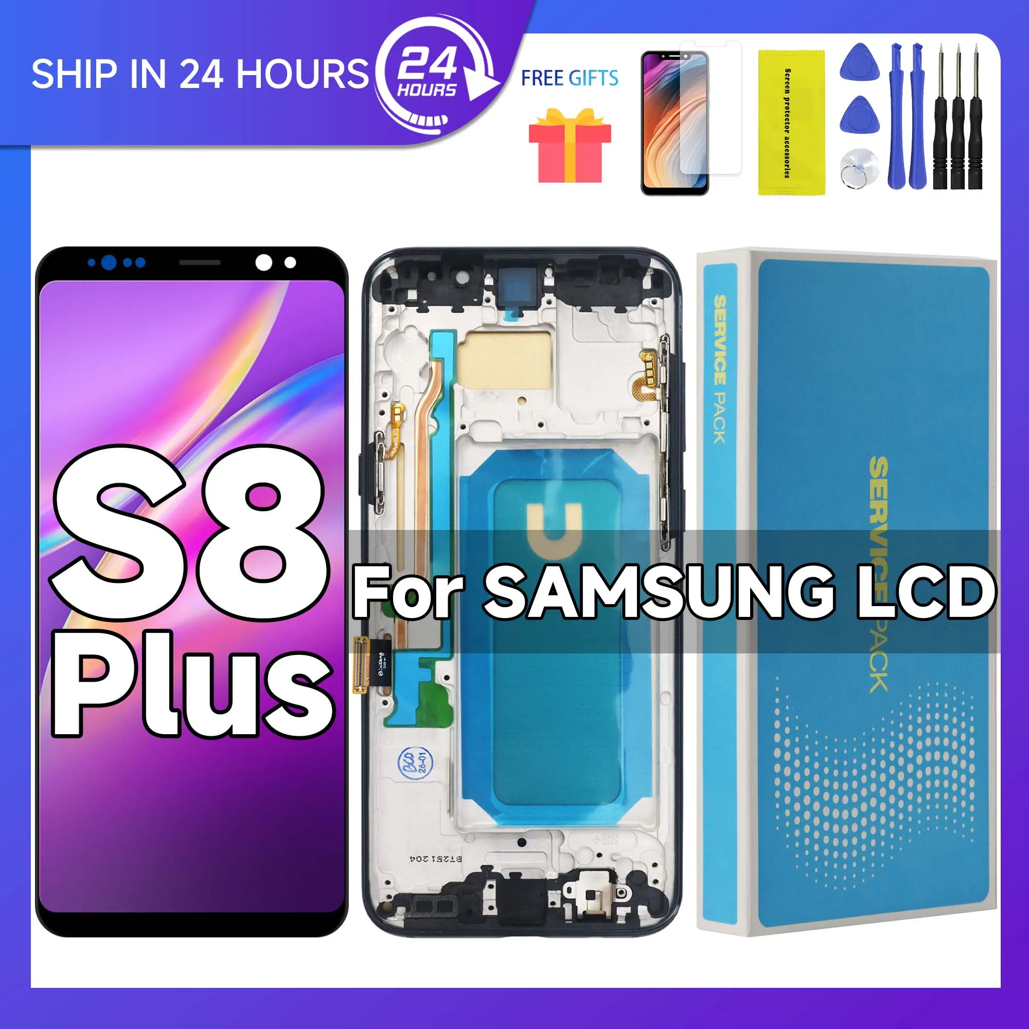 oled-tft-サムスン-s8-プラス-g955w-g955a-g955-g955n-g955f-液晶画面タッチデジタイザーアセンブリ