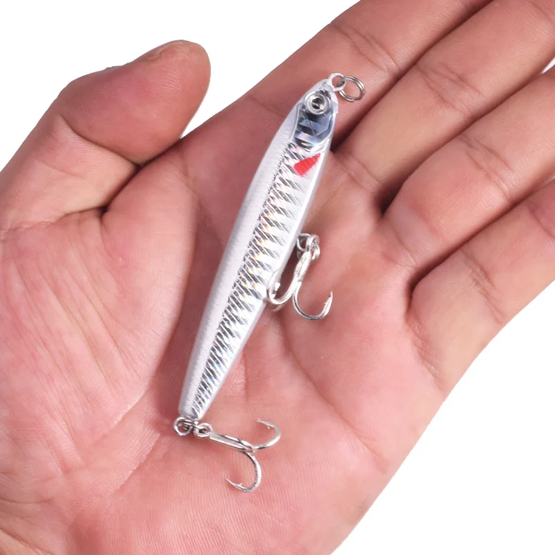 1 Pcs Sinking Pencil Fishing Lure 10g 14g 18g Long Casting Vibration Minnow Wobblers Tackle Artificial Bait for Pike Bass Trout