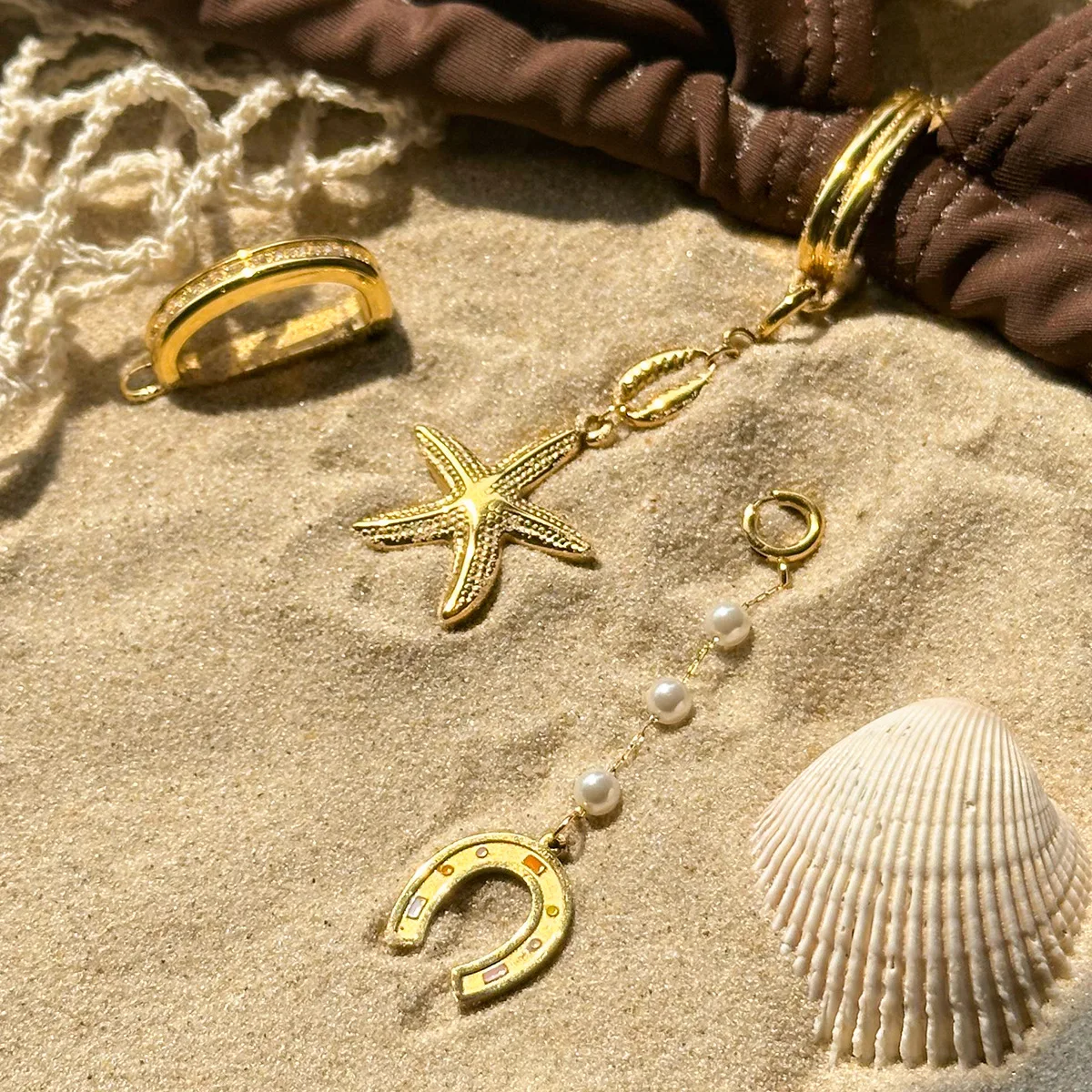 

Stainl Steel Titanium Steel Bikini Pendant Oil-Drop hoe Color-Preserving Jewelry Accories Cross-Border DIY Pendants