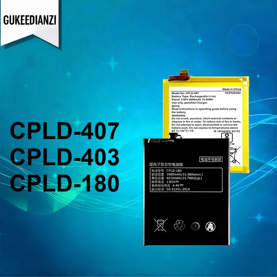 

Mobile Phone Battery Fast Charging Cpld-403 Cpld-407 Cpld-180 4000-4100mAh For Coolpad Cool Changer 1 6