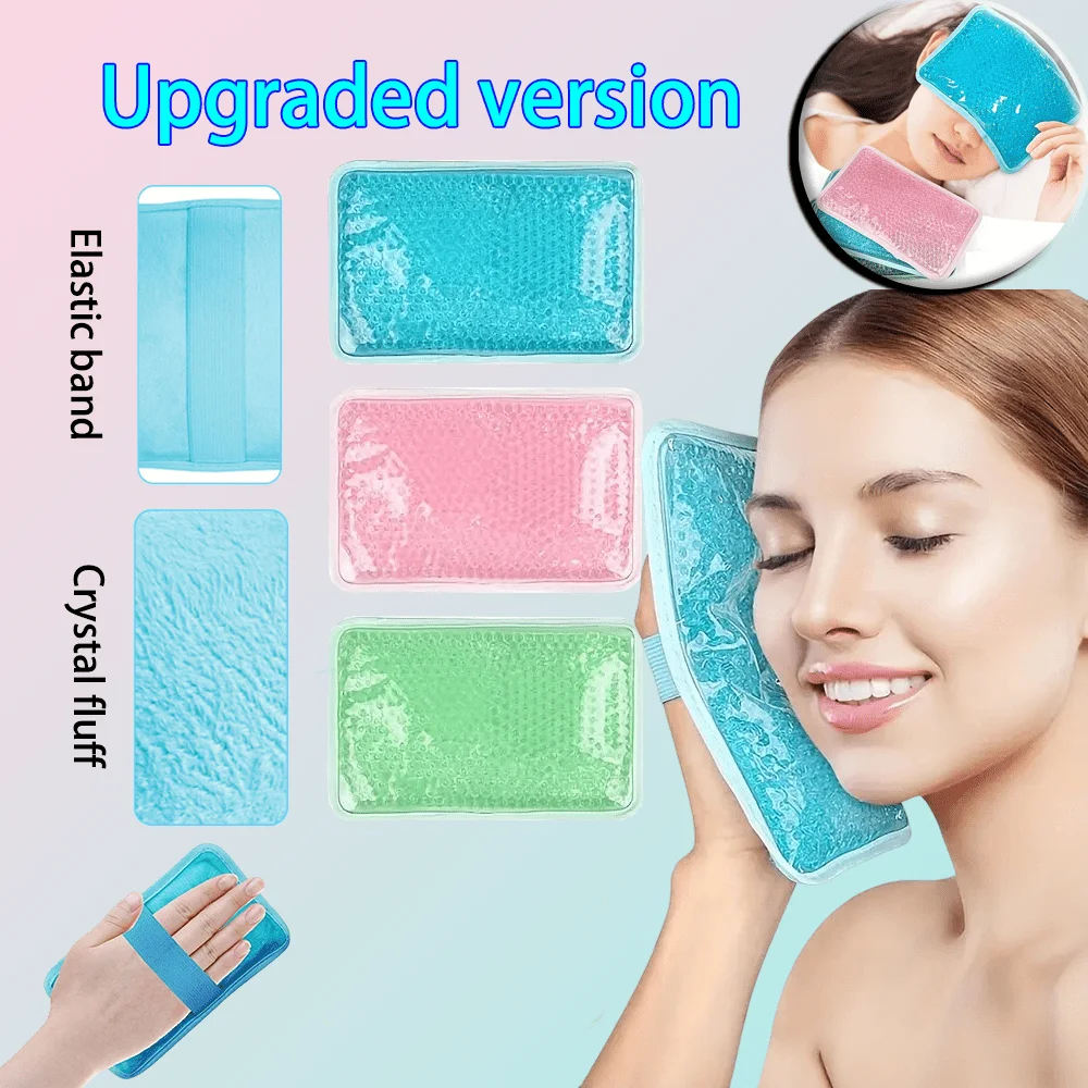 Gel Ice Pack for Injuries Reusable for Pain Swelling Injuries of Knee Shoulder Foot Back Heat & Cold Compress Bag Personal Care