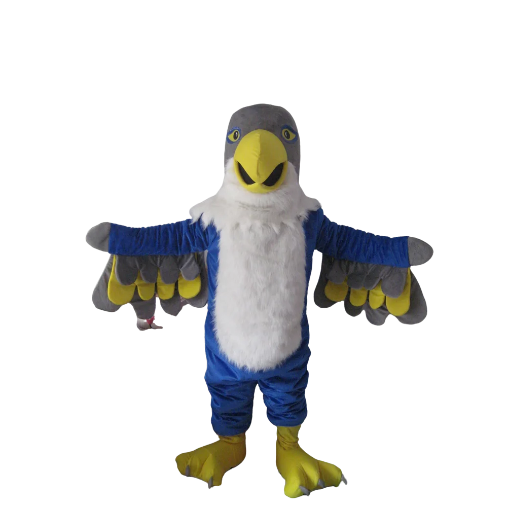 blue eagle mascot costume falcon custom cartoon character cosplay fancy dress mascotte theme40169
