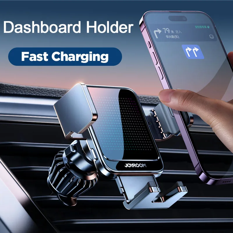 Joyroom Automatic Fast Wireless Charger 15W Car Phone Holder For iPhone 14 13 12 Pro Max Samsung Z Flip MobilePhone Car Mount