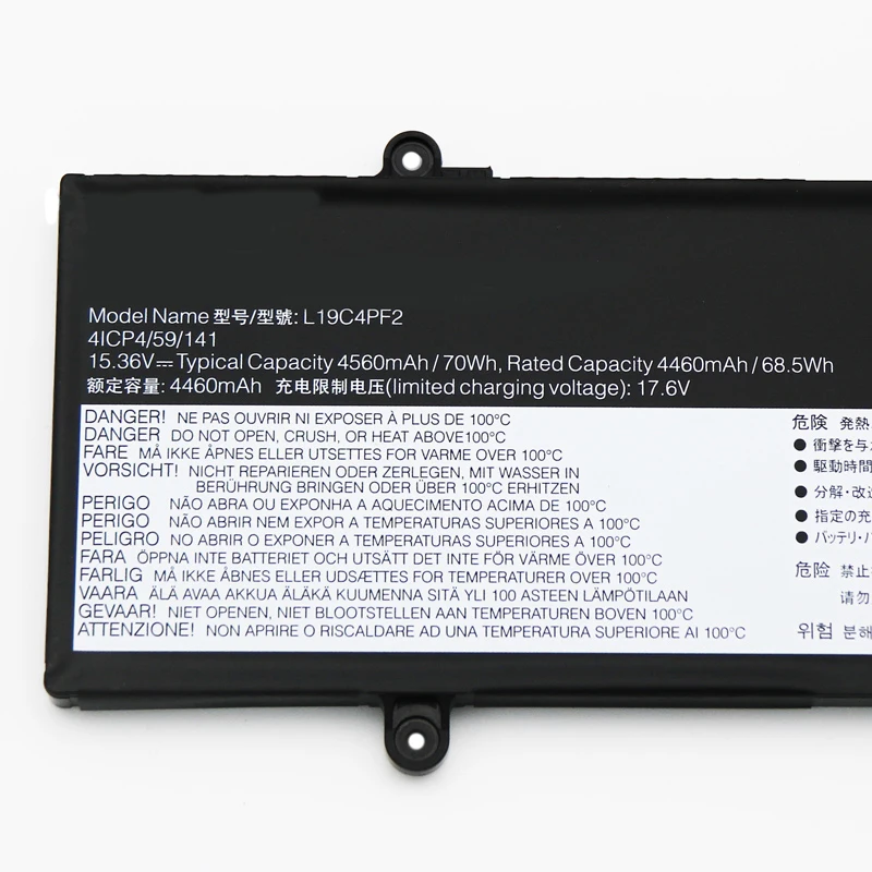 Laptop Battery L19C4PF2 L19M4PF2 For Yoga 7-15IMH05 S750-15 Series SB10X18189, SB10X18190 5B10X18187 15.36V/70Wh/4560mAh
