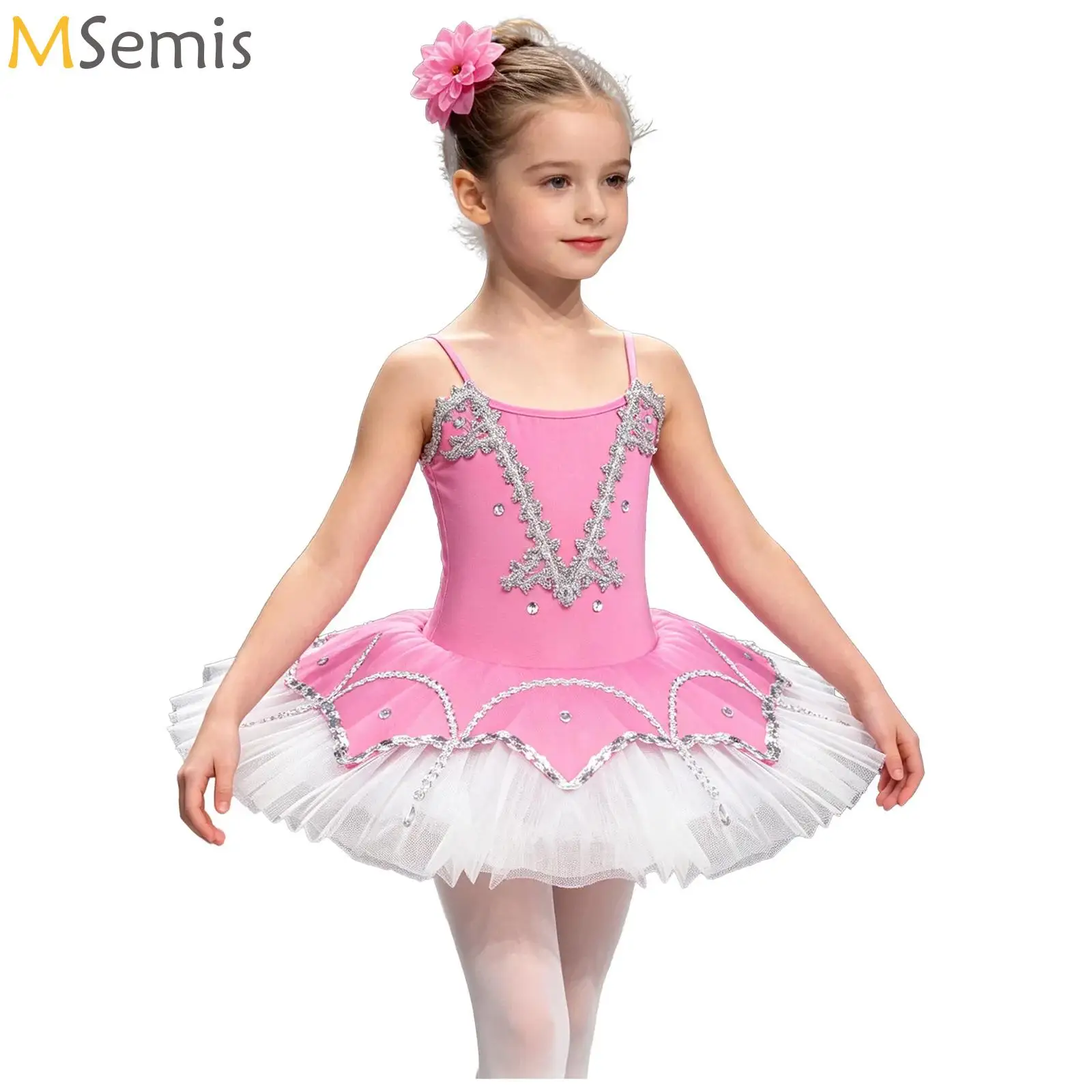 

Children Professional Ballet Tutu For Kids Girls Red Swan Lake Ballet Dance Clothes Teens Pancake Ballerina Figure Skating Dress