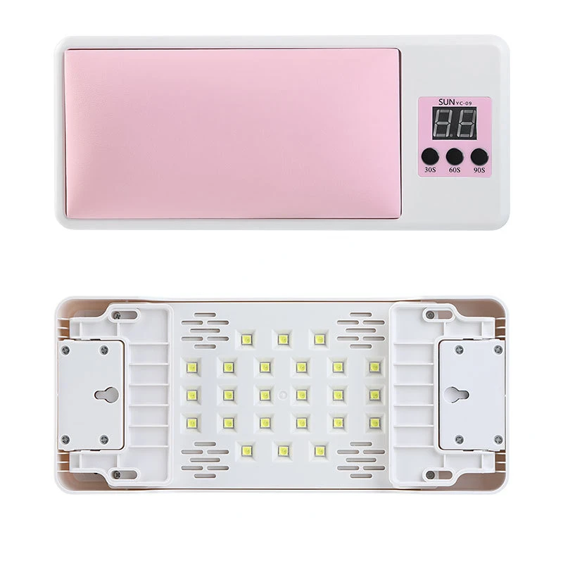 Lampada UV da 120w con cuscino per le mani lampada per unghie ad asciugatura rapida ad alta potenza asciugatrice lampade in Gel con sensore intelligente 24 pezzi lampada perline strumento per Manicure artistico