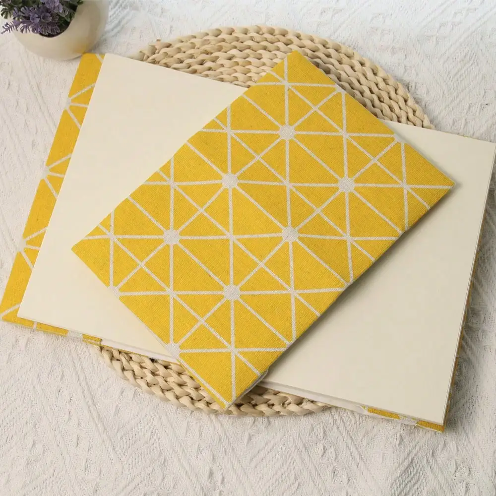 A5 A6 Weeks Yellow Grid Triangle Notebook Cover Planner Case Cover Protective Journal Cover Protector Office Stationery Supplies