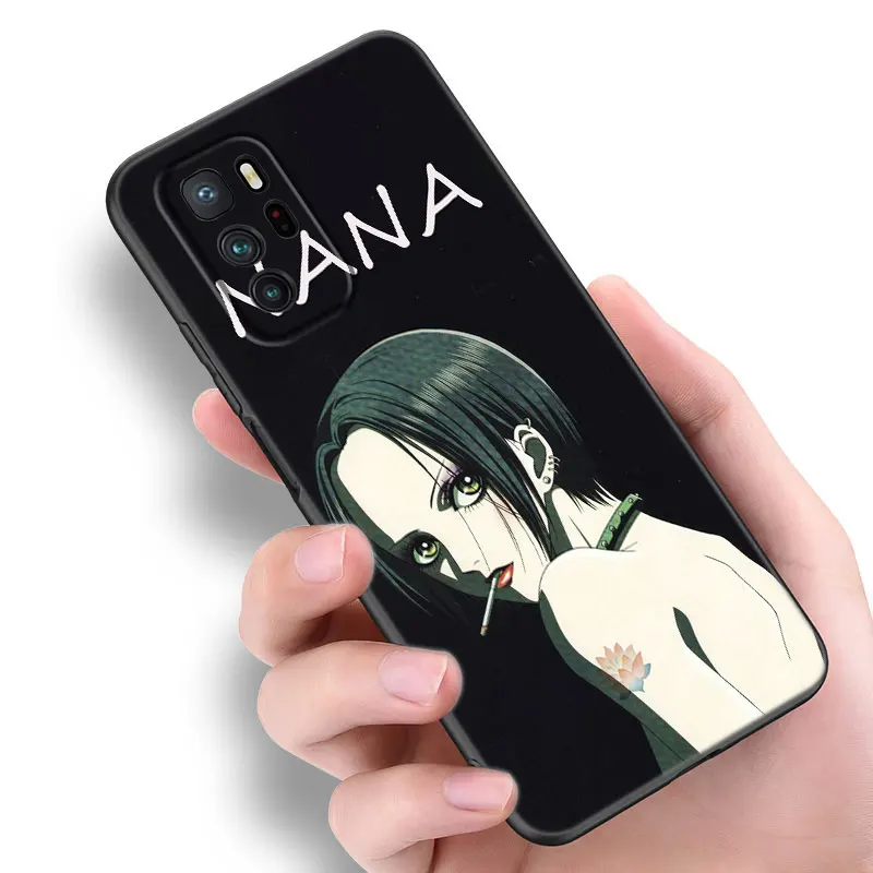 Anime NaNa Osaki Black Silicone Phone Case For Xiaomi Redmi Note 10 11 11S 12 13 Pro 4G Plus 11T 5G 10S 12S