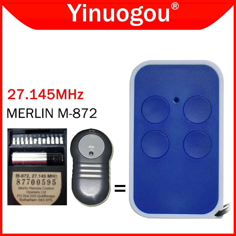 

For MERLIN M-872 M872 Garage Door Remote Control Duplicator 27.145MHz Fixed Code