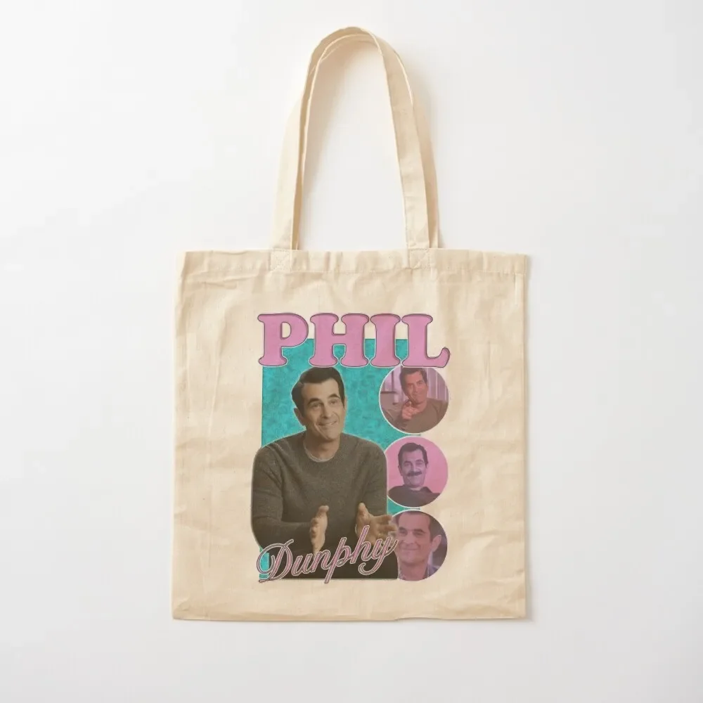 

10mb Vintage Phil Dunphy Homage Bootleg, Phil Dunphy Tote Bag canvas tote shopper bags for women Bag