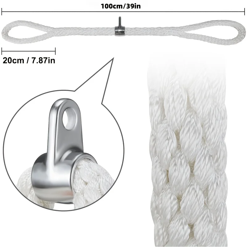 1M Tricep Rope, Press Down Cable Machine Attachment, LAT Pulldown Attachment, Pulley System Attachments Gym Pull Down Rope