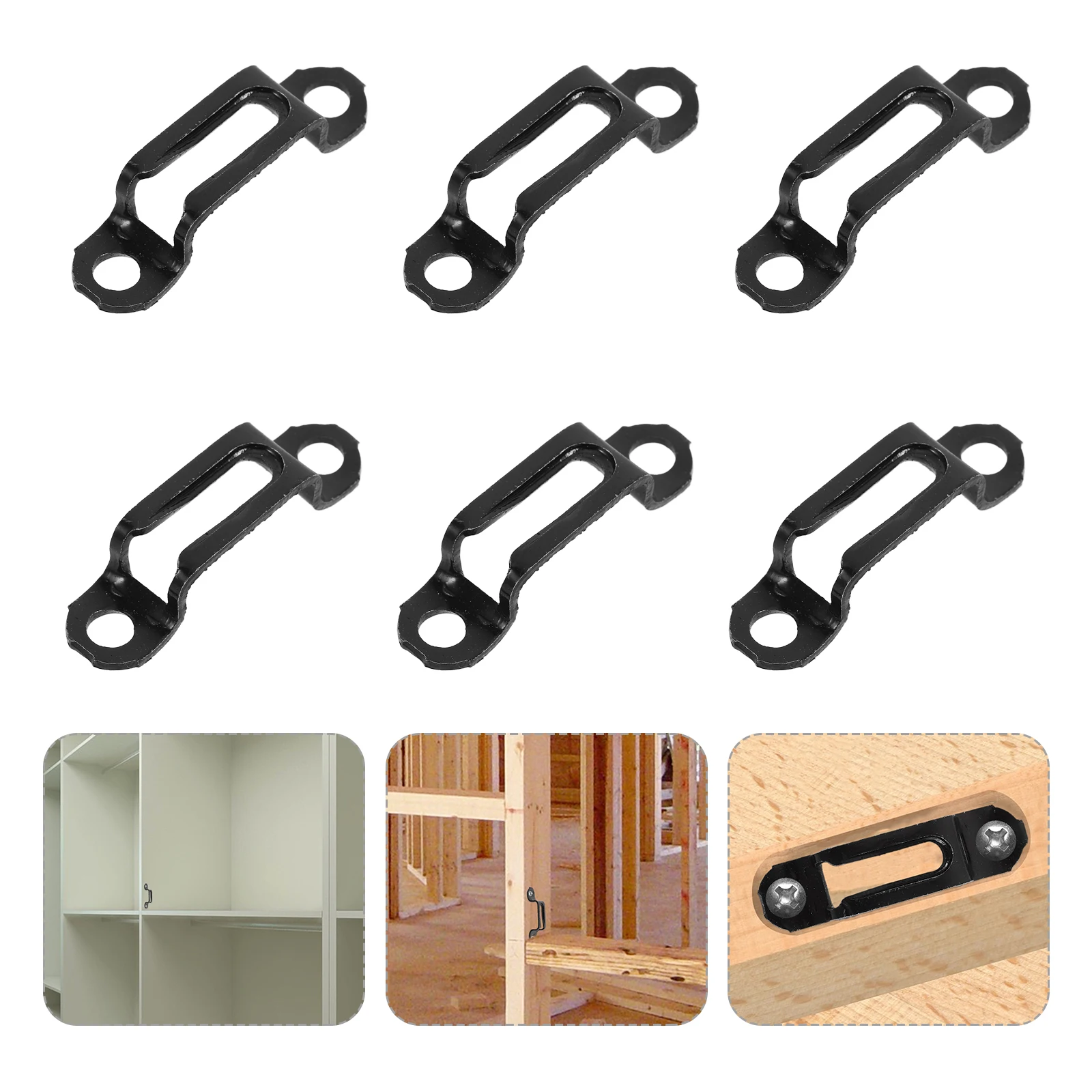 

100pcs Furniture Connectors Stainless Steel Invisible Fasteners Full Open Furniture Connector Hardware Set screws Kit
