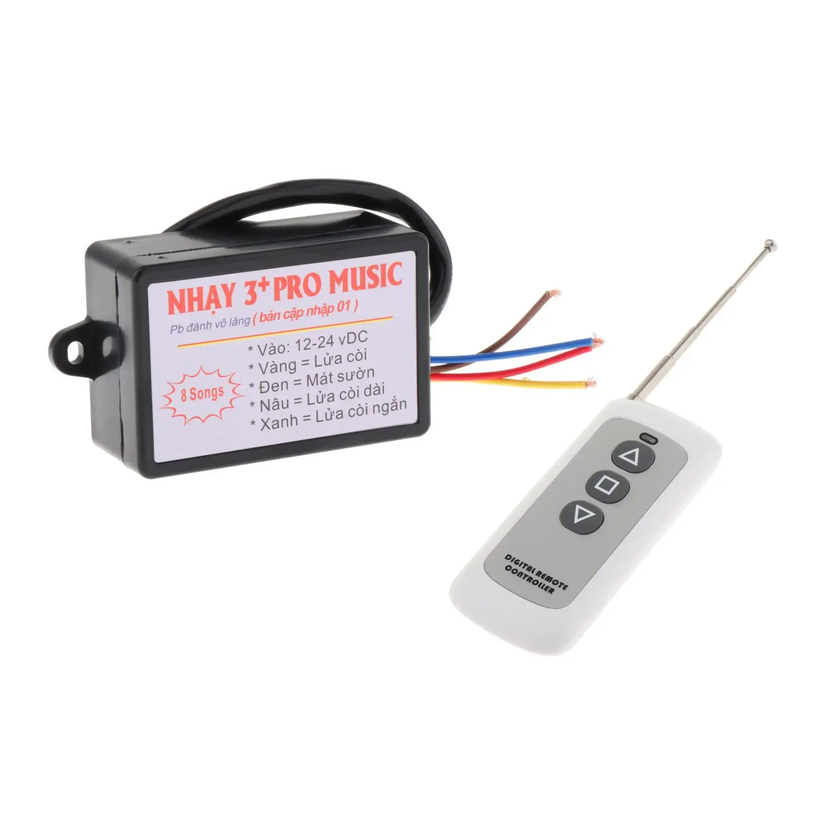 Car Horn Controller Durable Sound Effects Switching Unit Plastic Remote Control for Cars Boats Trucks High Performance