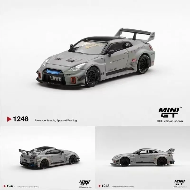 MINIGT 1/64 1248 Nissan GT‑R R35 LBWK GT 35GT‑RR Diecast Car Model Alloy Simulation Collection Toy Gift For Boys#peetyeee