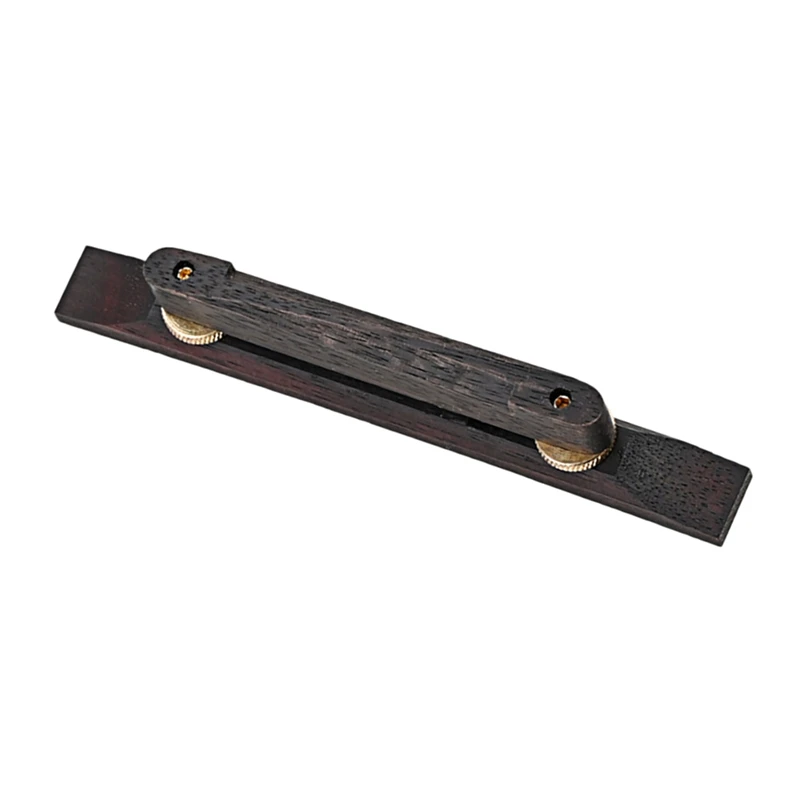 6 String Adjustable Ebony Wood Guitars Bridge For Archtop Jazz Classic Guitars Accessories