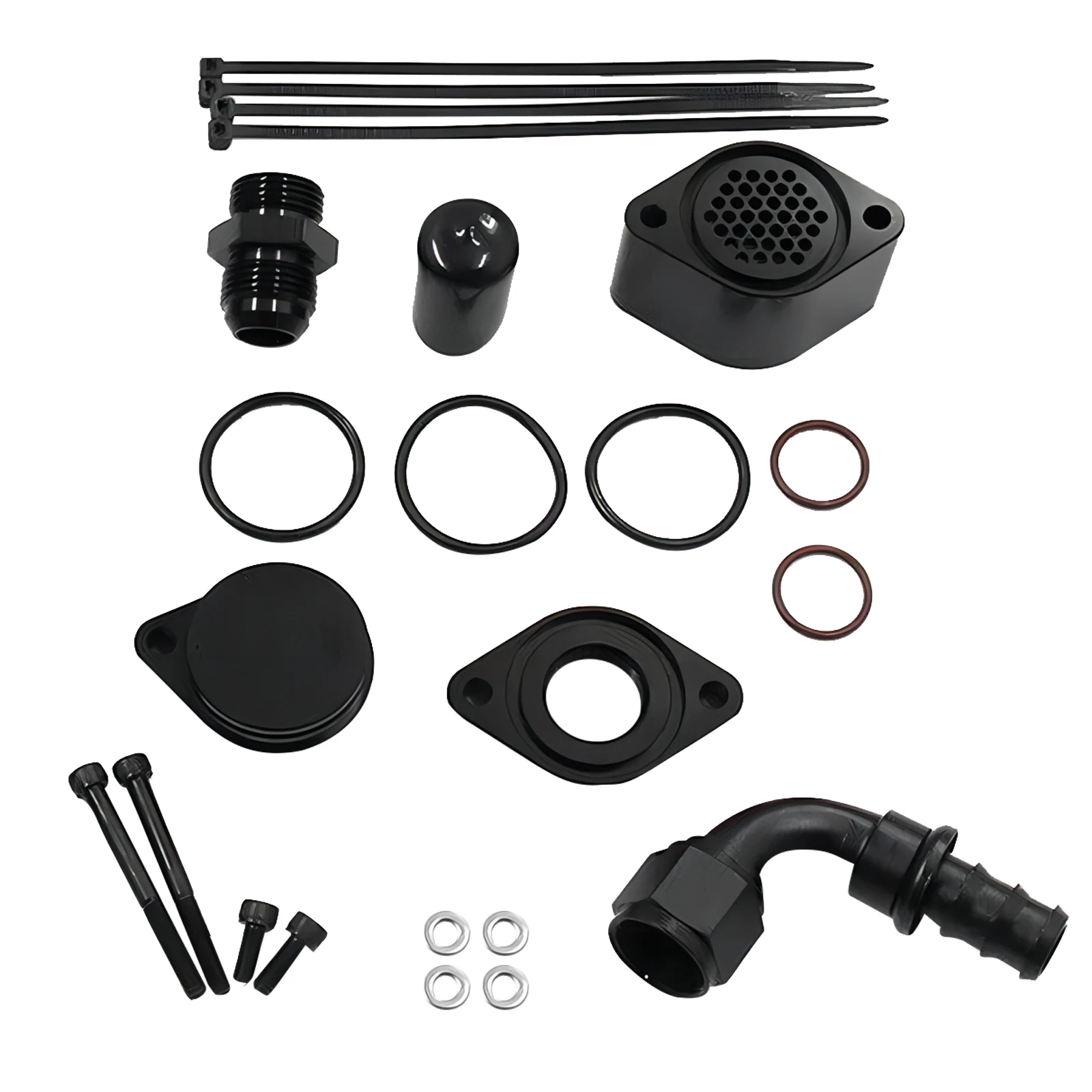 Nuevo kit de ventilación del motor para FORD 2011-2020 6.7L Powerstroke CCV y PCV Reroute