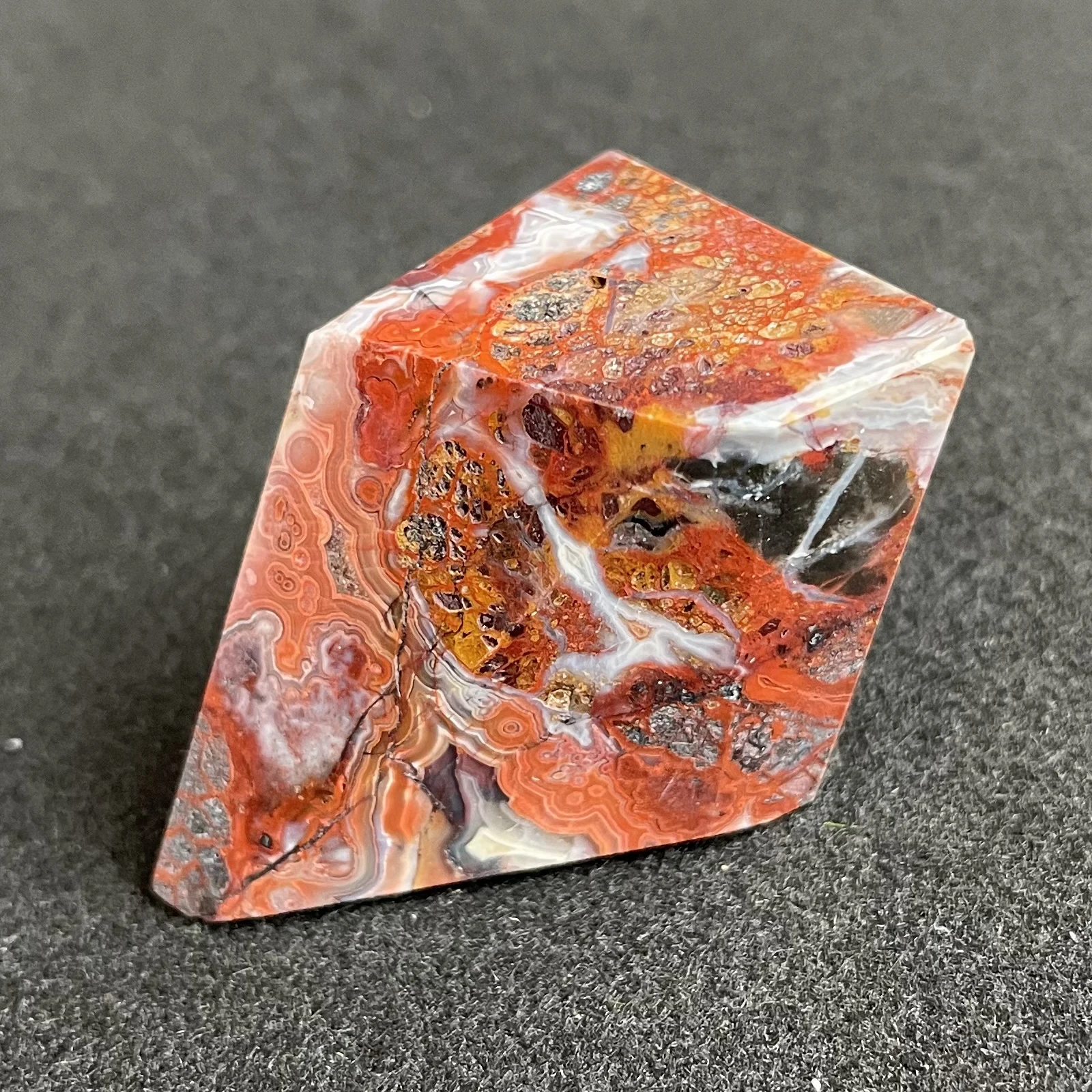 Natural Stone Mexico Agate Freeform Polished Crystal Carnelian Decoration Rock Gift Reiki Healing