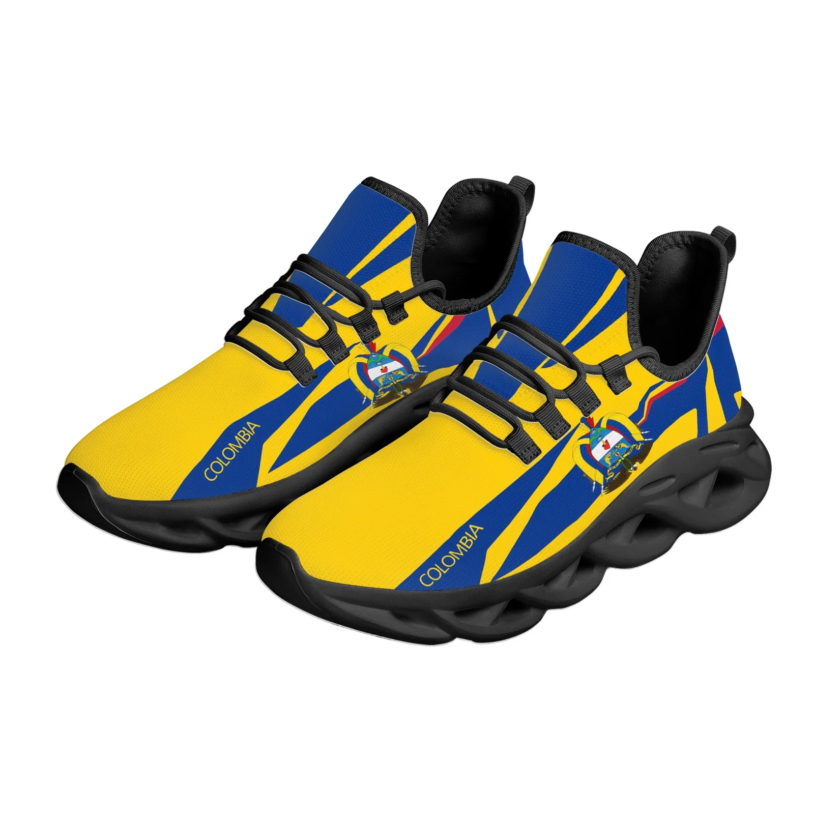 Colombian Flag Design Cap Of Freedom National Emblem Printing Lightweight Breathable Outdoor Free-spirited Sneakers
