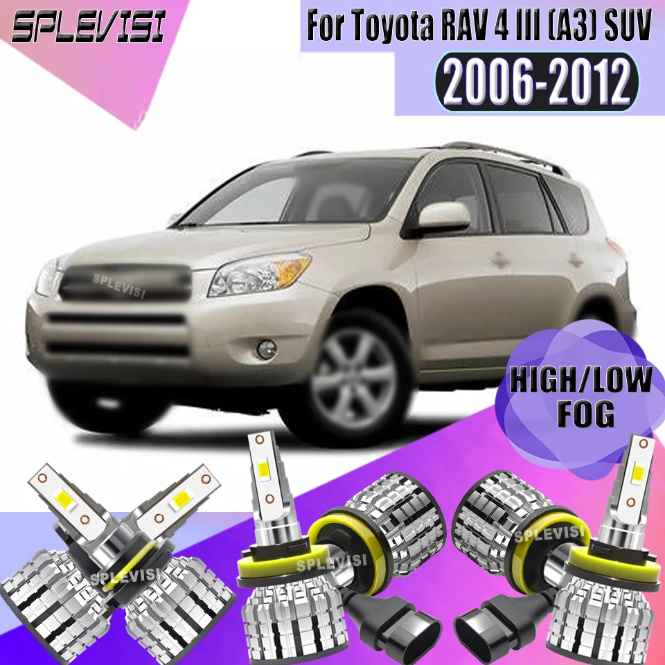 

Car LED Headlight Fog Light 9005/HB3 High H11/H9/H8 Low Beam H11/H9/H8 Fog Light For Toyota RAV 4 III (_A3_) SUV 2006-2012