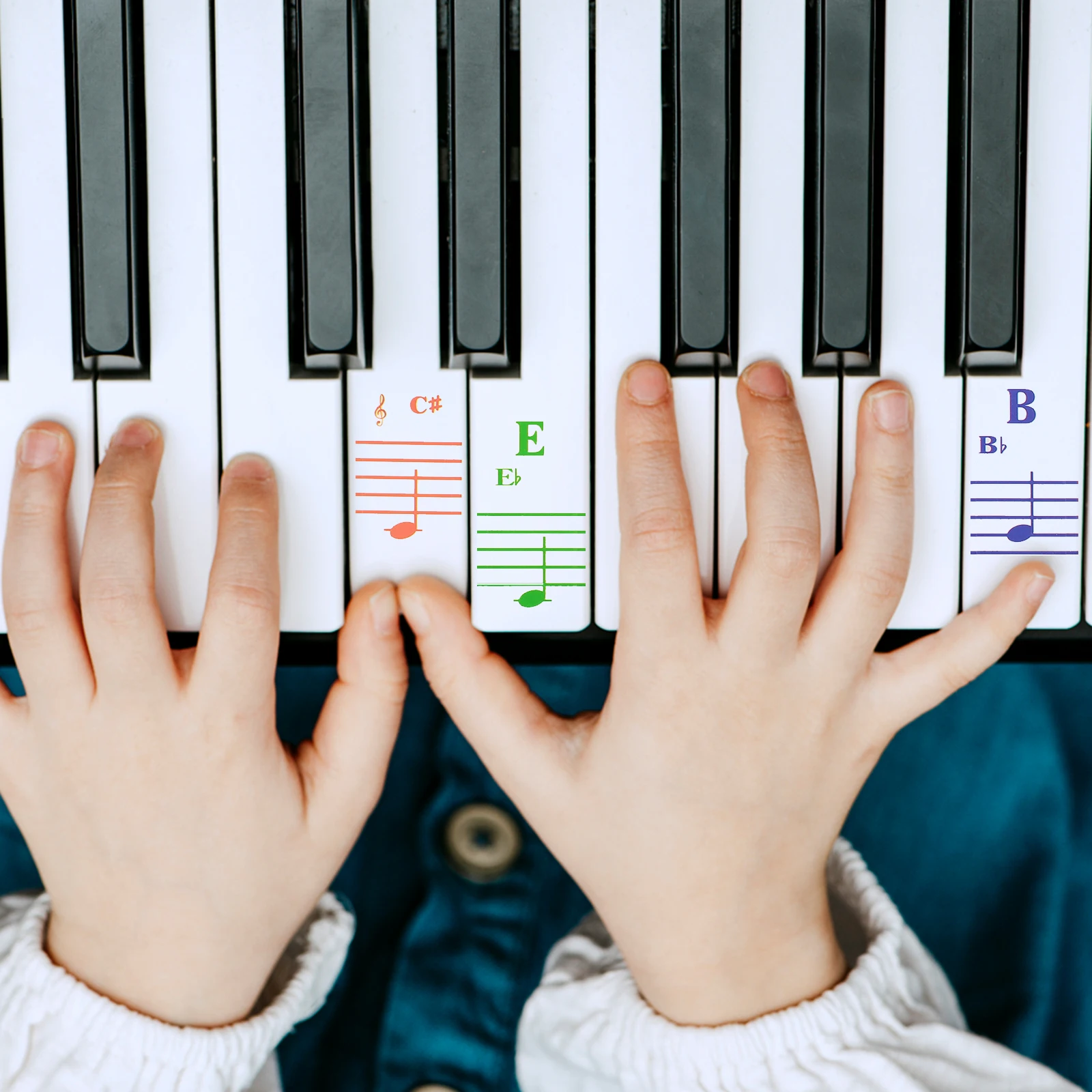 

Piano Stickers Kids Keyboard Decals Decorate Beginner Child Practical Electronic