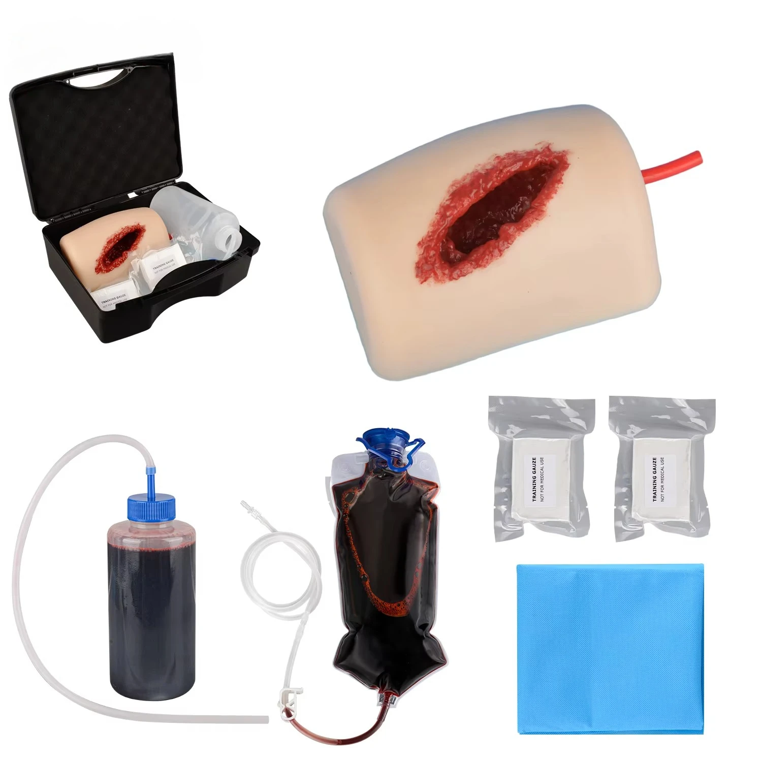 Thigh Laceration Wound Packing Trainer Kit, Wound Packing Trainer Kit, Silicon Model