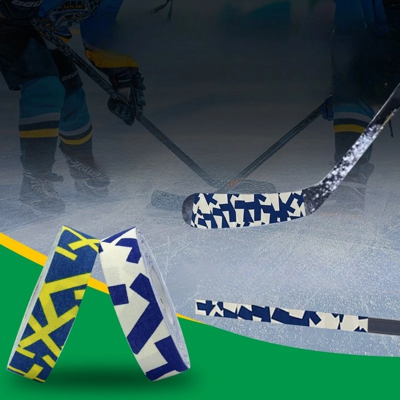 1roll 2.5cm*25m Practical Ice Hockey Grip Tape Polyester Sports Tape Colorful Wear-resistant Athletic Stick Tape for Hockey Stic