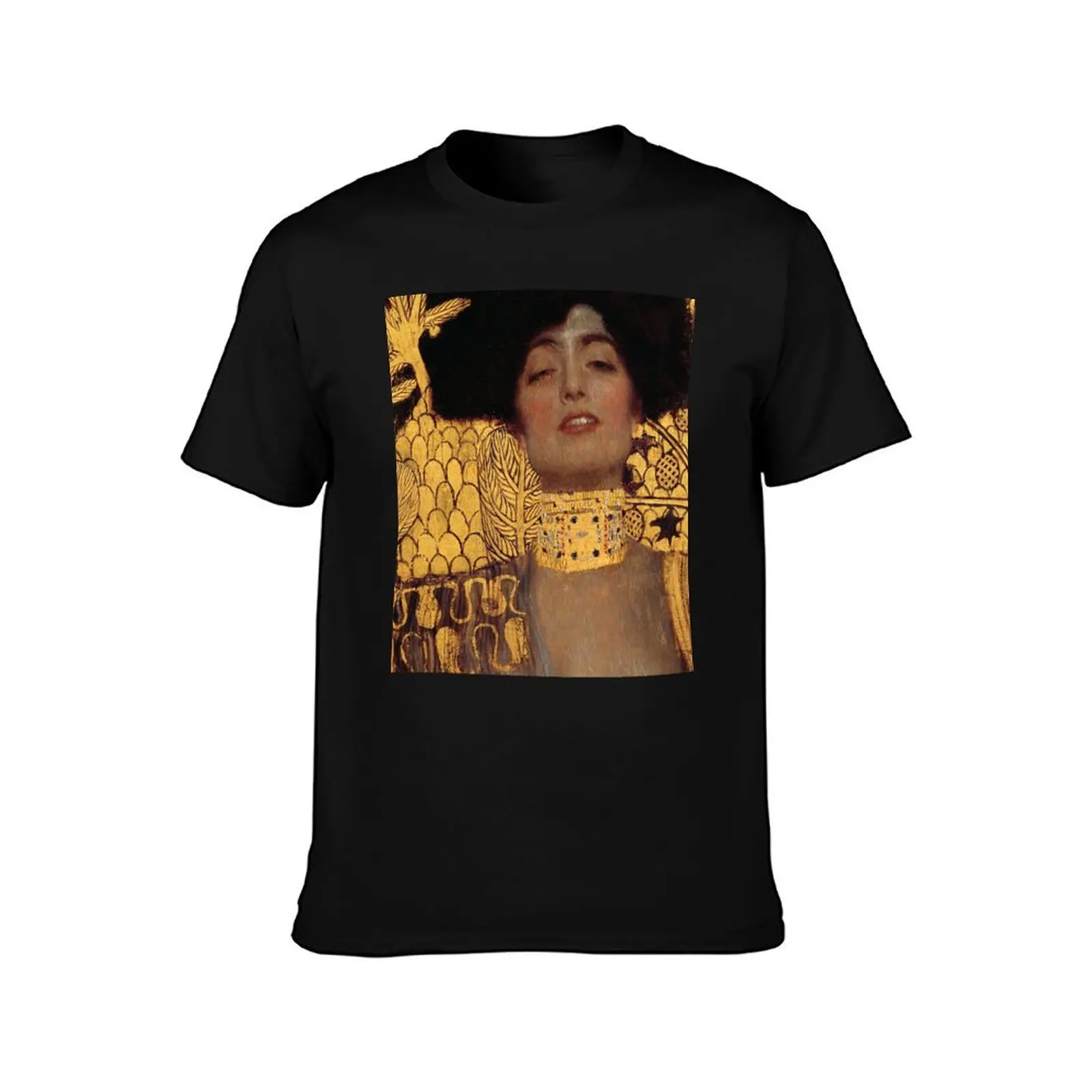 Judith I - part 1 by Gustav Klimt Gold T-Shirt Urban Casual Loose Fit Tee