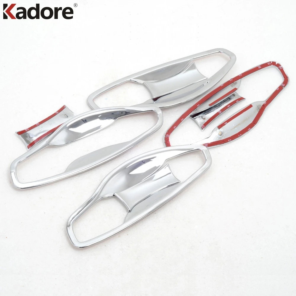 For Hyundai Santa Fe IX45 2013 2014 2015 2016 2017 Chrome Car Side Door Handle Bowl Cup Cover Trim Molding Exterior Accessories