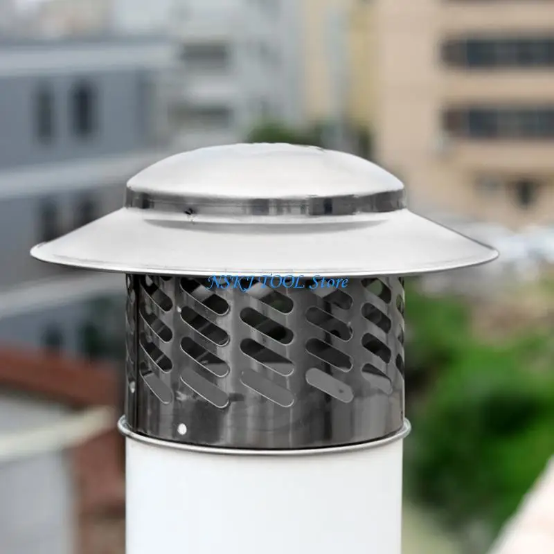 L8RC Sturdy Stainless Steel Materials Chimney Rain Hat Covers Portable for Effective Water Blockage and Extended Lifespans