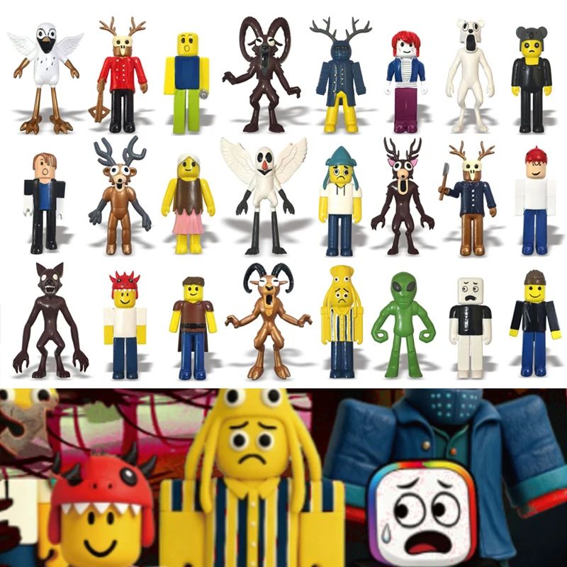 99 ليال في الغابة أرقام لعب للأطفال 99 ليال في الغابة تمثال الرعب الغزلان البومة الماعز الذئب بولي كلوريد الفينيل نموذج لعبة حلية