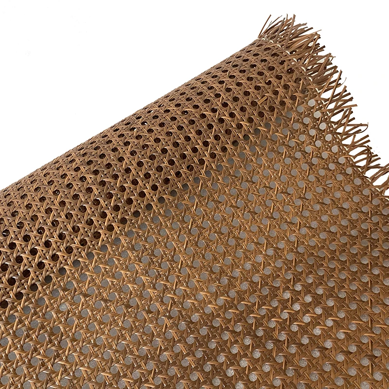 2024 New Colors Indonesian Plastic Rattan Cane Webbing Roll Wicker Sheet Outdoor Chair Table Furniture Repair Material Exclusive