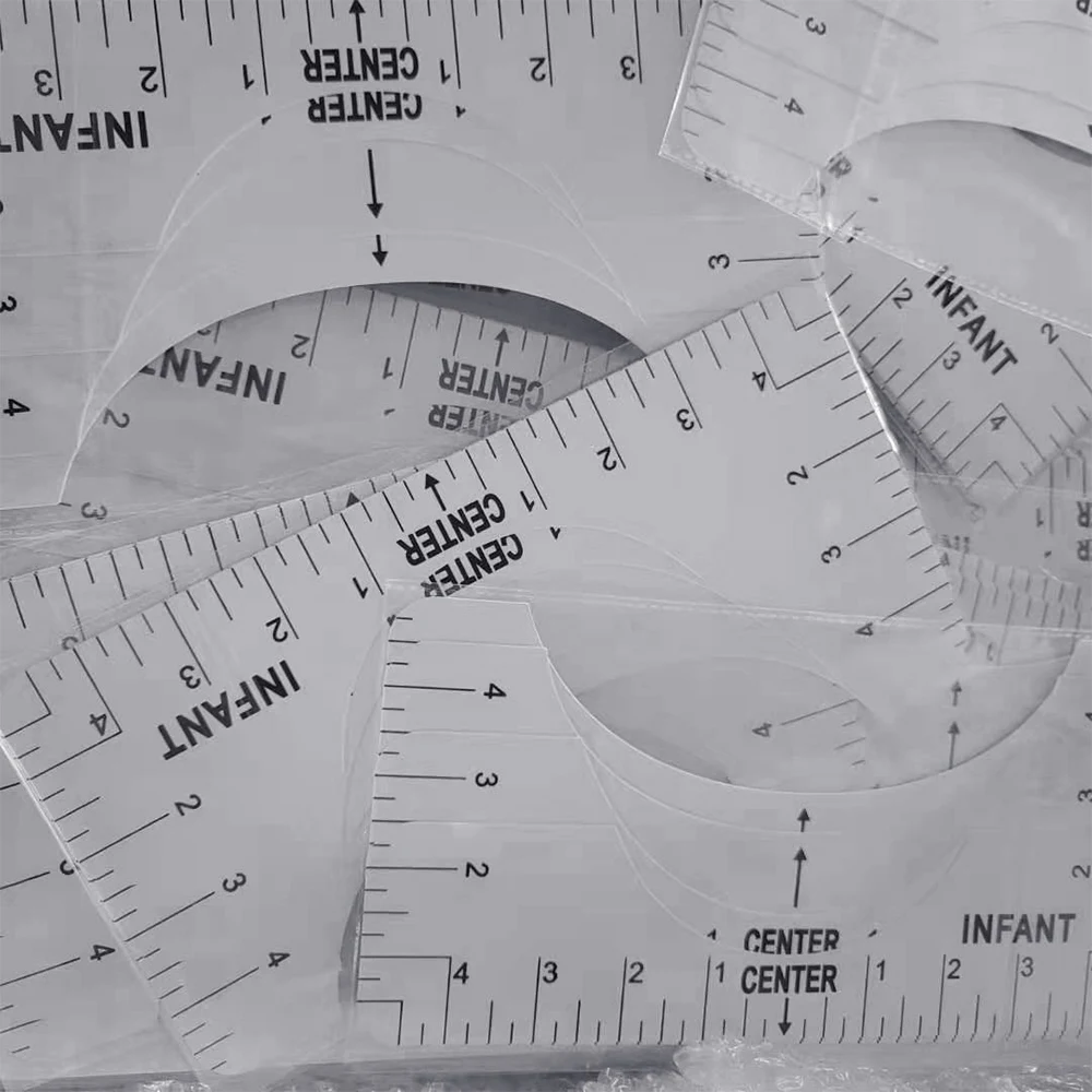Масштаб ПВХ Эффективный Легкий Ремесло Точные Измерения Точное Выравнивание Прочный ПВХ Материал Линейка Для Проектов