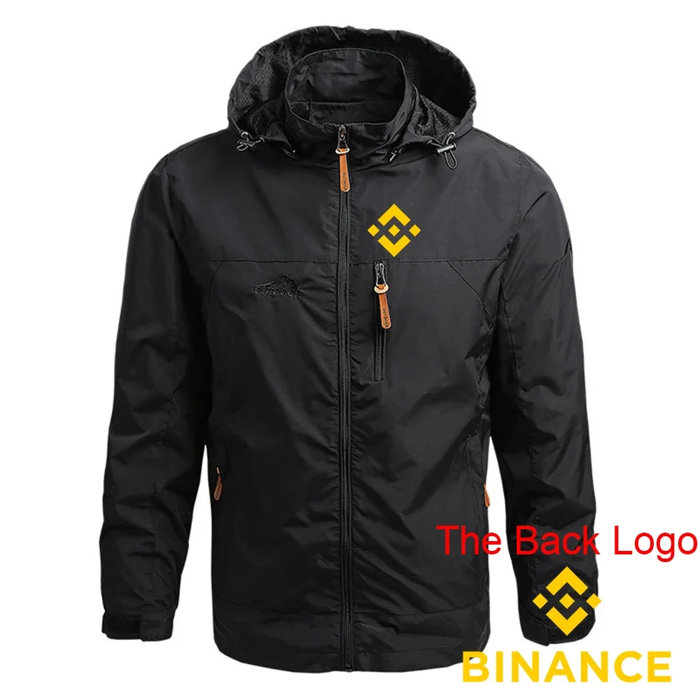 

Binance Crypto 2024 Men's New Solid Color Casual Jackets Winter Waterproof Jacket Windbreaker Fashionable Hoodies Tops Clothing