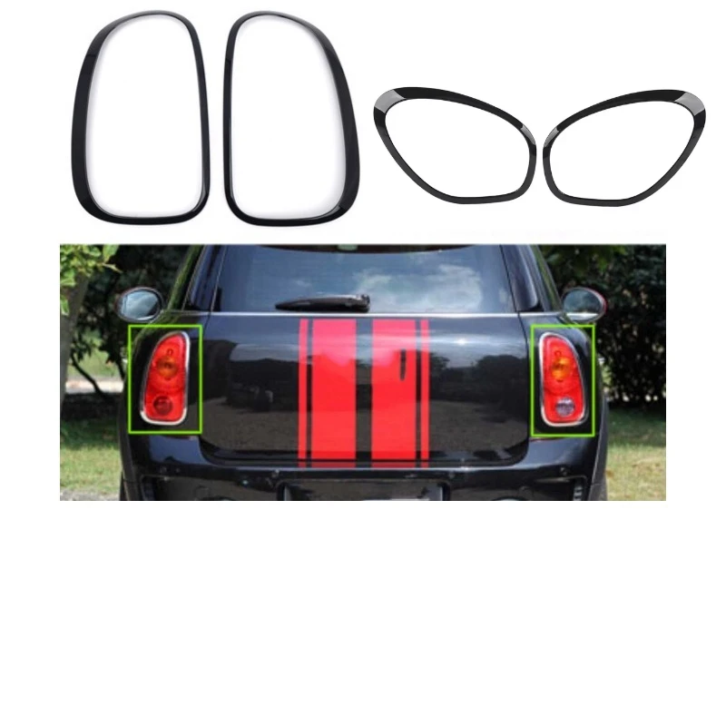For MINI Cooper R60 Countryman John Works 2011-2016 Light Decoration Sticker Headlight / Tail Lights Cover Ring Decoration Trim