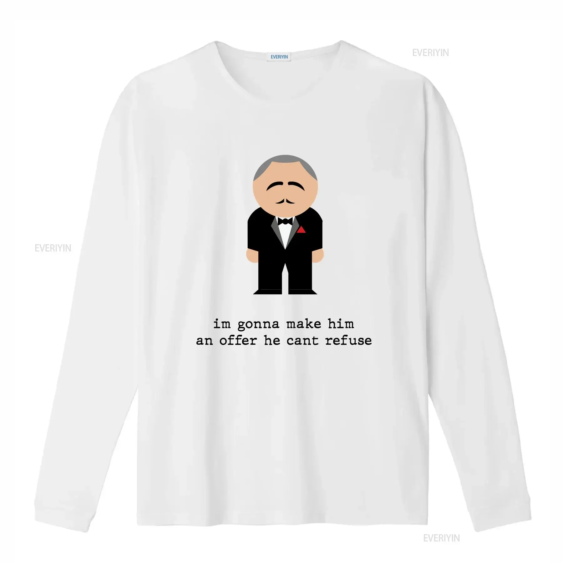 The Godfather Film Vito Corleone Movie Quote Heavy Cotton T Shirt im gonna make him an offer he can't refuse vintage Washed