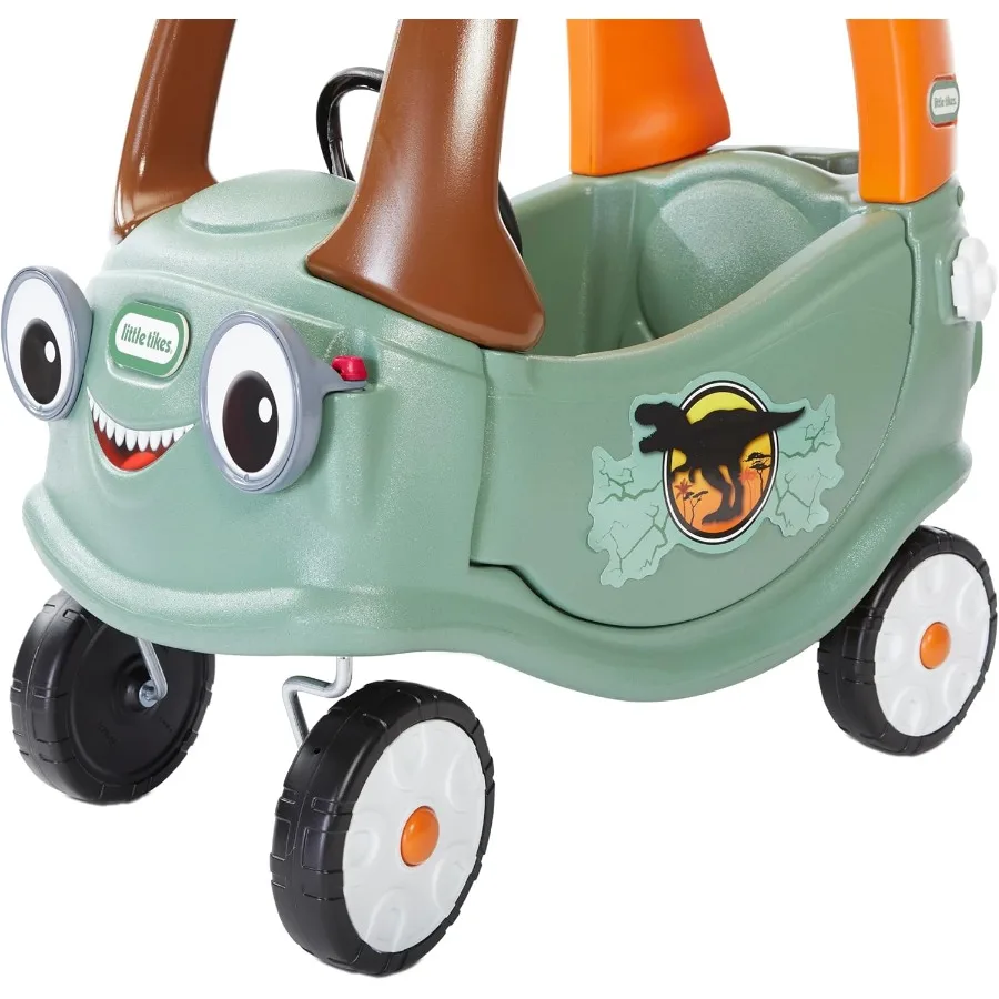 T-Rex Cozy Coupe by Dinosaur Ride-On Car for Kids, Multicolor Large
