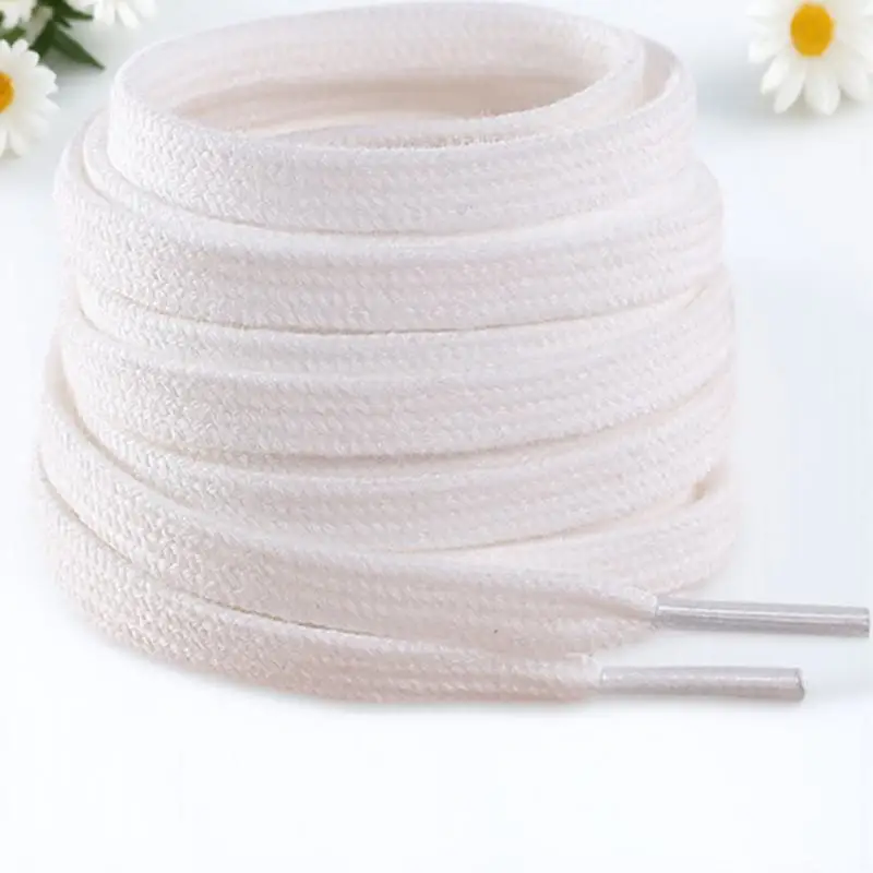 

3pcs Pure Cotton Shoelaces Flat Laces For Shoes Sneakers Anti-Slip Durable Easy Accessories Athletic Wear