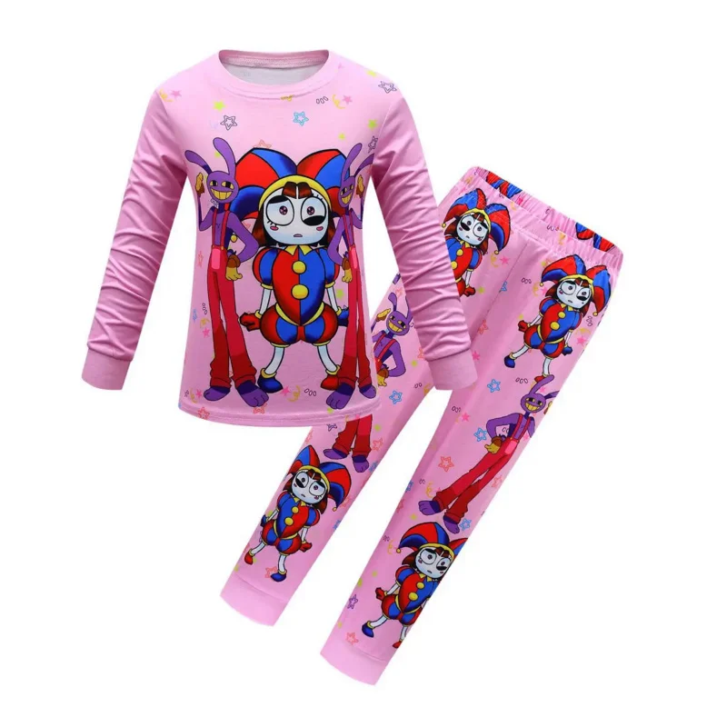 New Movie The Amazing Digital Circus  Kids Pajamas Pomni and Jax Clothes Set Baby Girl Clothes Toddler Boys Sweatshirts Pants S