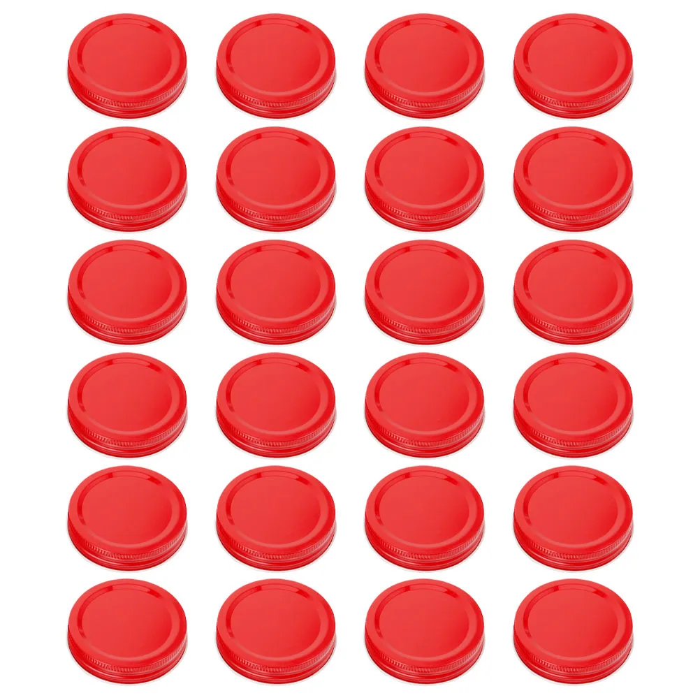 

24Pcs Mason Jar Lids 70Mm Reusable Tinplate Canning Lids Leak Proof Airtight Closure for Jams Sauces Pickles Food Preservation